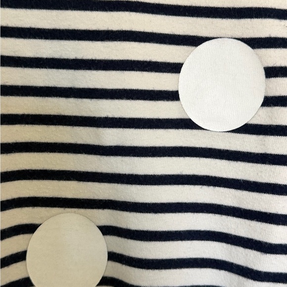 TOPSHOP Striped Long Sleeve Top with Polka Dots - Picture 3 of 4